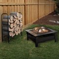 Pure Garden 6-Piece Fire Pit Table and Firewood Rack 50-155R